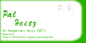 pal heitz business card